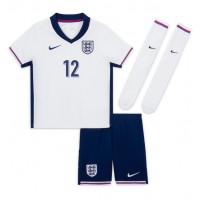 Camisa de Futebol Inglaterra Kieran Trippier #12 Equipamento Principal Infantil Europeu 2024 Manga Curta (+ Calças curtas)